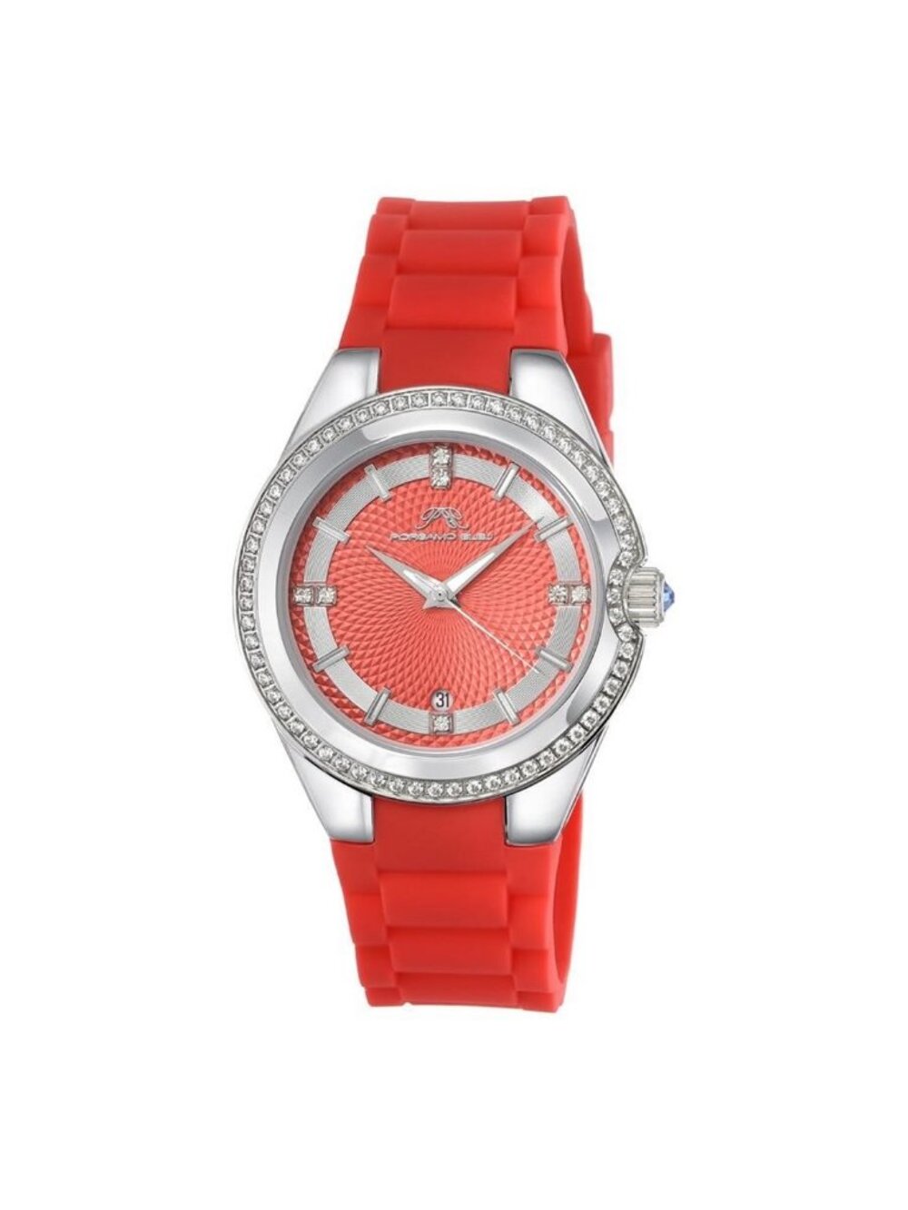 NWT Porsamo Bleu Guilia Quartz Red Dial Ladies Watch